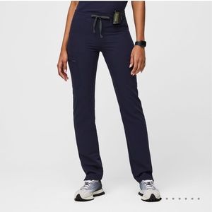 Figs Yola Skinny Scrub Pants - navy blue